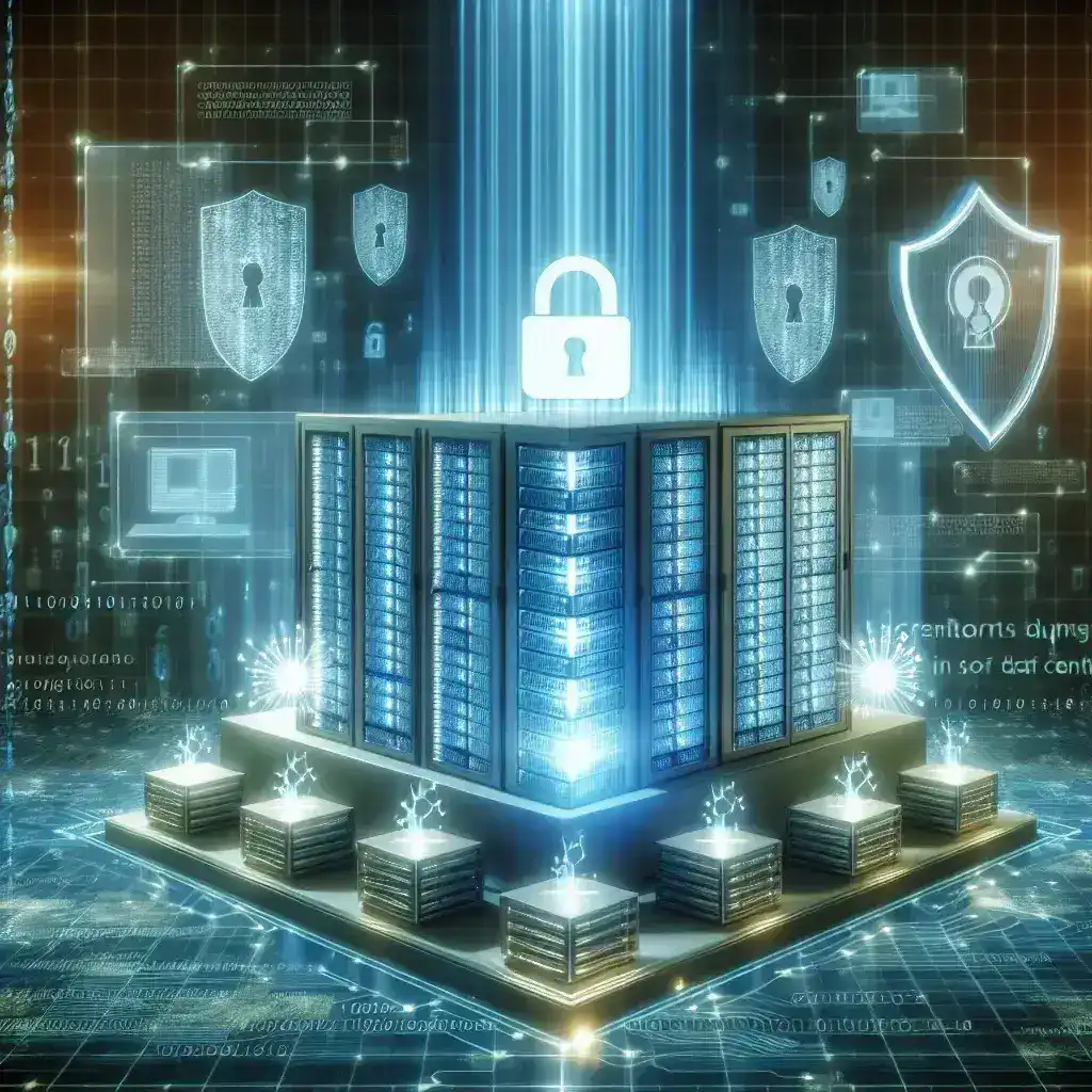 "Ilustrasi serangan ransomware yang menargetkan data center nasional, menggambarkan dampak dan urgensi penguatan keamanan siber."