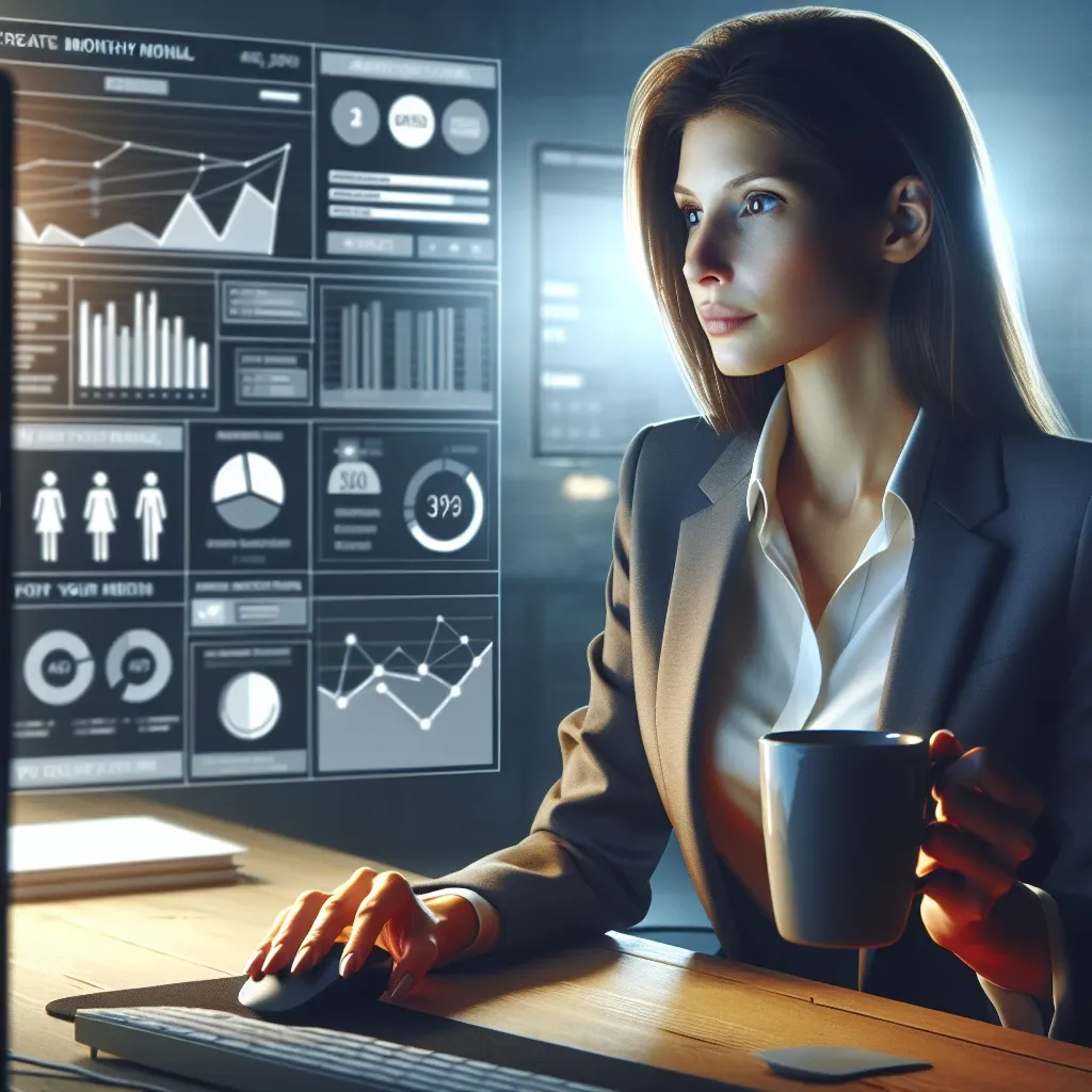 "Sebagai panduan visual, gambar ini menunjukkan langkah-langkah penting dalam membuat laporan bulanan media sosial yang profesional, termasuk analisis data dan strategi presentasi untuk klien."
